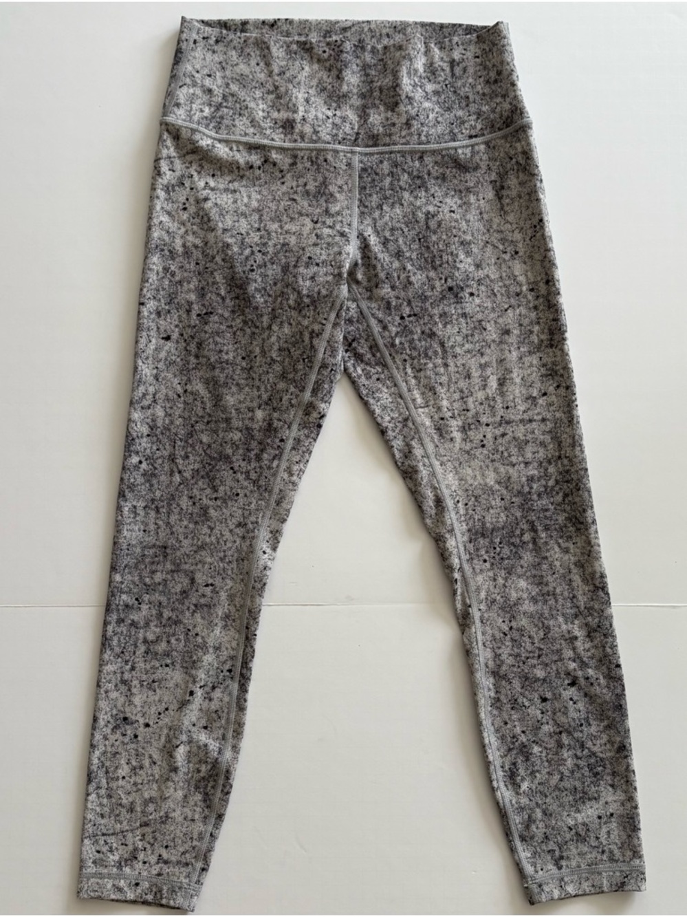lululemon athletica Wunder Under High Rise Speckled Gray Marled Marbled Leggings - Picture 2 of 6